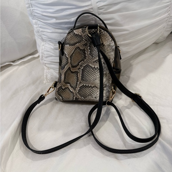 Free People Snake Print Mini Backpack
